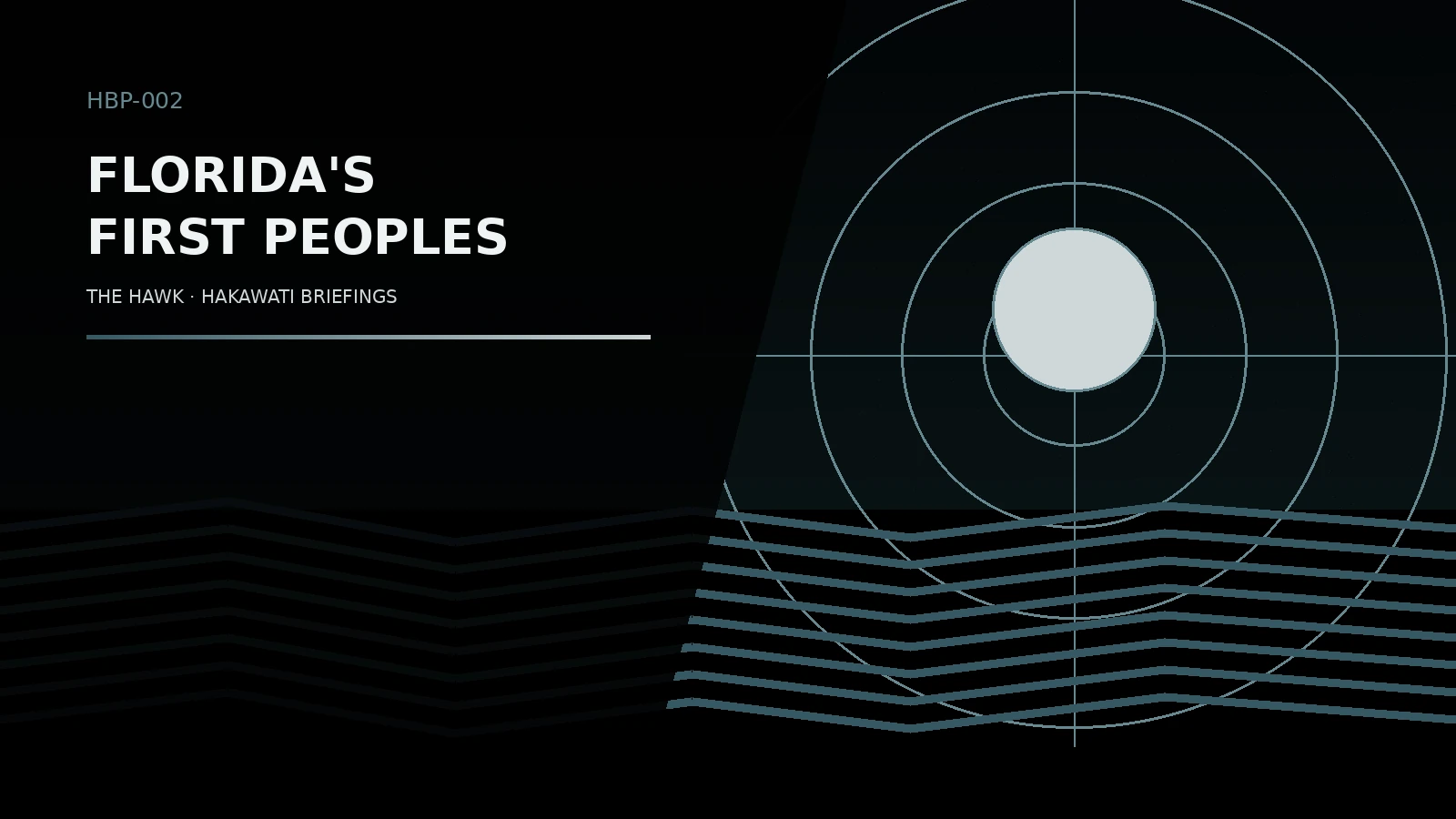 Florida’s First Peoples — Hawk Briefing Paper on Central Florida and the Space Coast